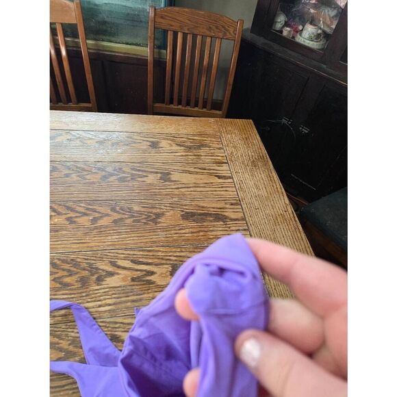 Mara Hoffman Maven Tie Front One Piece Swimsuit in Amnesia Purple - Picture 5 of 5